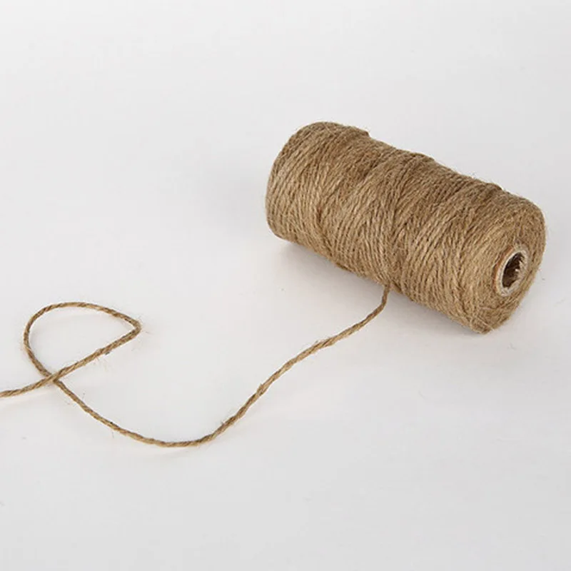 100 м DIY Инструменты для наклеивания вырезок натуральный джут Ремесло Декор