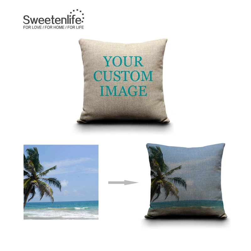 Sweetenlife чехол для подушки растений Чехлы хлопковый льняной размером 45*45 см