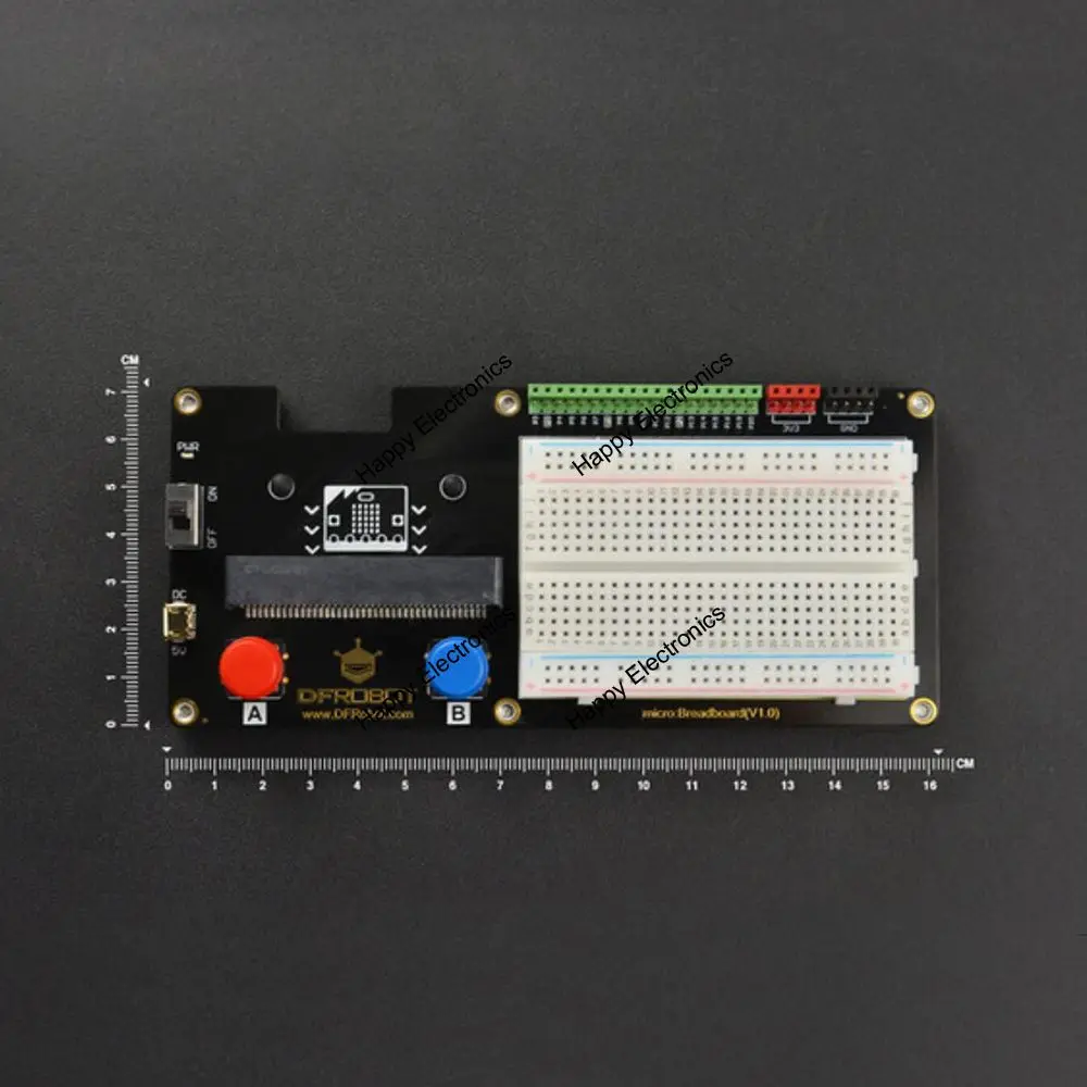 DFRobot micro: макетная плата micro: Плата расширения бит с IO pin клемма женского типа Кнопка АВ поддержка визуального программирования ум+ pyton