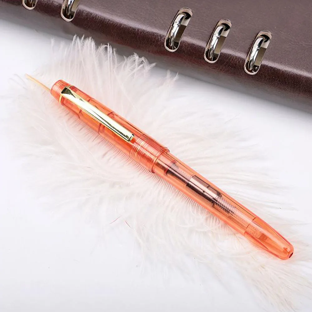 0 5 мм наконечник портативный прозрачный перьевая ручка для студентов легкий