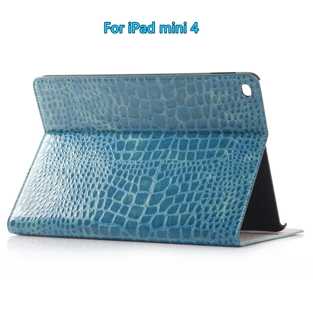 Для iPad mini 4 Роскошные картины крокодила Искусственная кожа Бумажник Флип Смарт