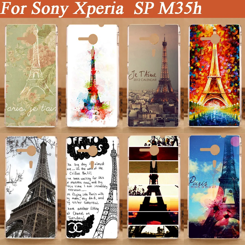 Diy 3d чехол с рисунком Эйфелевой башни для Sony Xperia SP M35h | Мобильные телефоны и