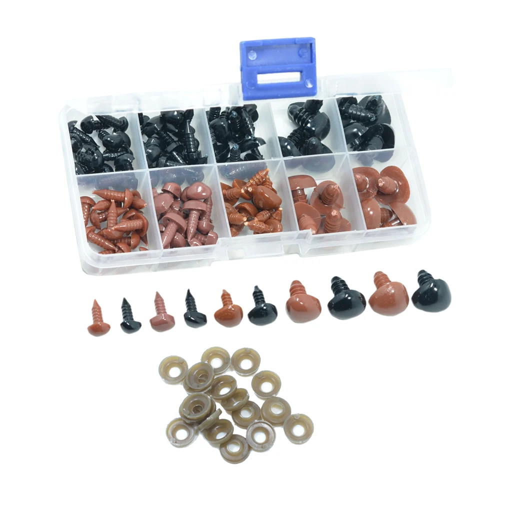 100 шт. глаза для медведя игрушка сделай сам безопасный нос куклы игрушки