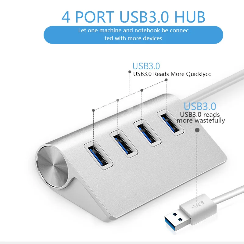 Basix Usb концентратор 3 0 4 порта USB сплиттер адаптер с высокой скоростью 5 Гбит/с