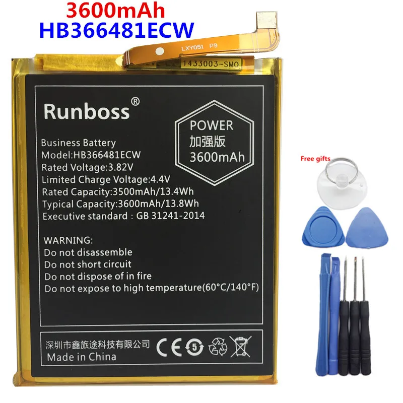 3600mAh HB366481ECW батарея для Huawei GR3 2017/Honor 8 9 Lite/P8 lite 2017/P9 Lite 2017 pra lx1 la1 PRA L100 TL10|Аккумуляторы