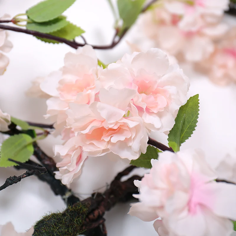 170 см искусственные цветки вишни ротанга ветви шелковые Лиана лозы Пластик цветы