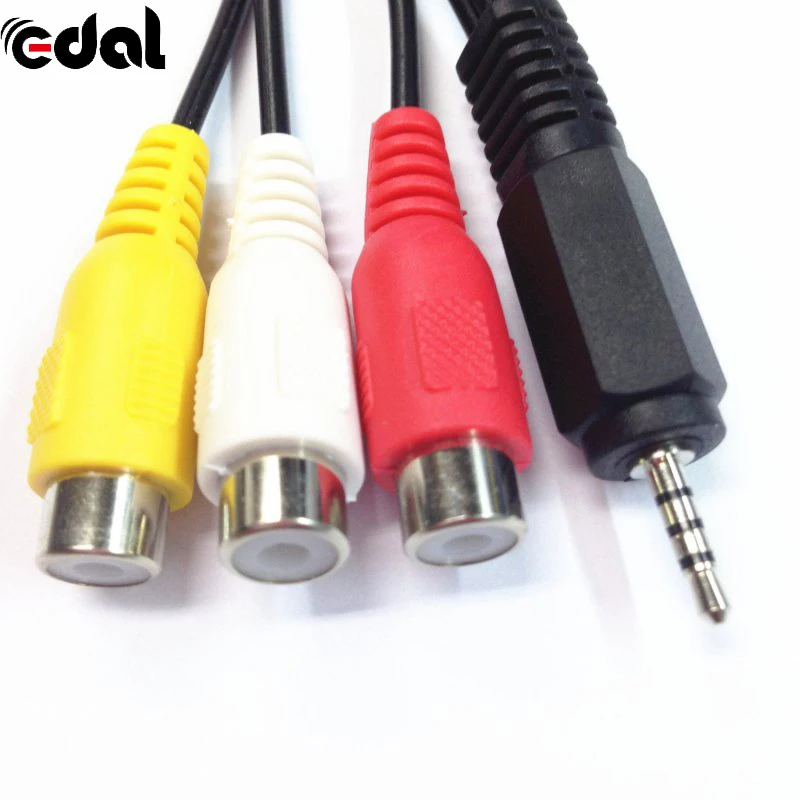 Новинка отличное качество 2 5 мм мини штекер на 3 RCA Женский аудио видео кабель