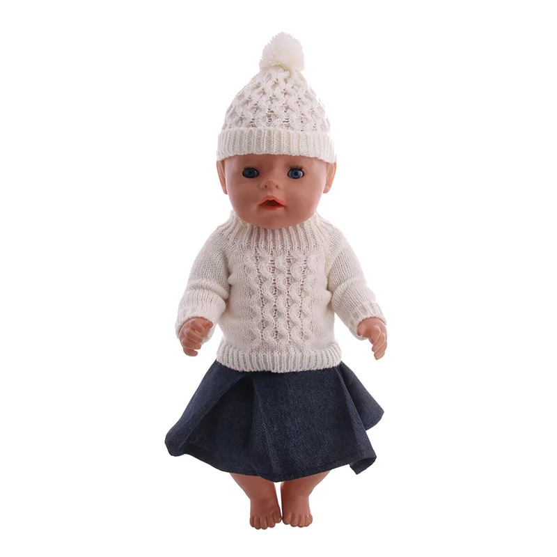 Рождественский подарок LUCKDOLL костюм одежды подходит для 18-дюймовых американских