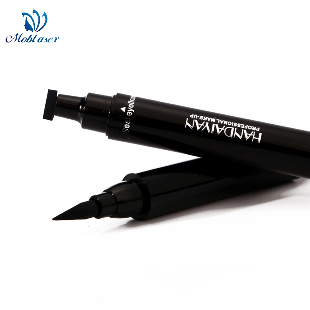 подводка для глаз 1 шт. Двухголовая печать Черная Треугольная Подводка 2 в