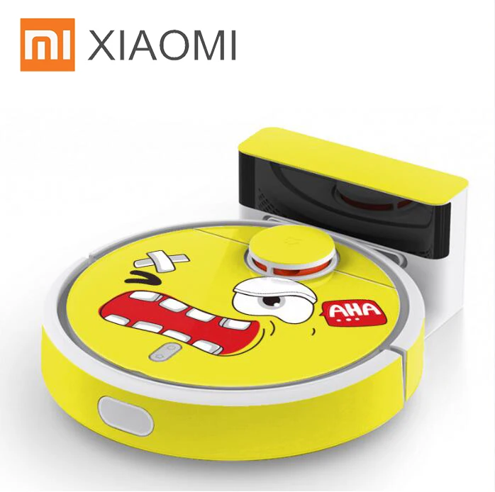 yellow men Милый стикер для XIAOMI MIJIA робот пылесос украшающий защитную пленку стикер бумажный очиститель части не Щетка Фильтр - Цвет: yellow men