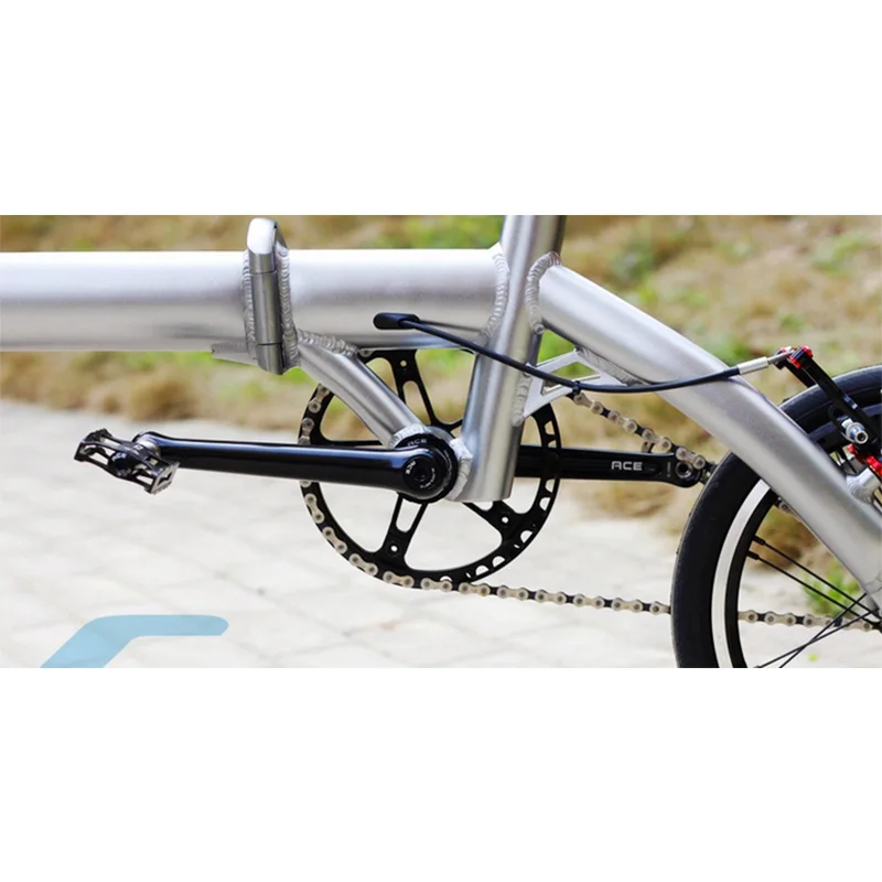 Велосипед Superlight Crankset 330g для дорожного велосипеда Brompton 170 мм алюминиевый сплав 7075
