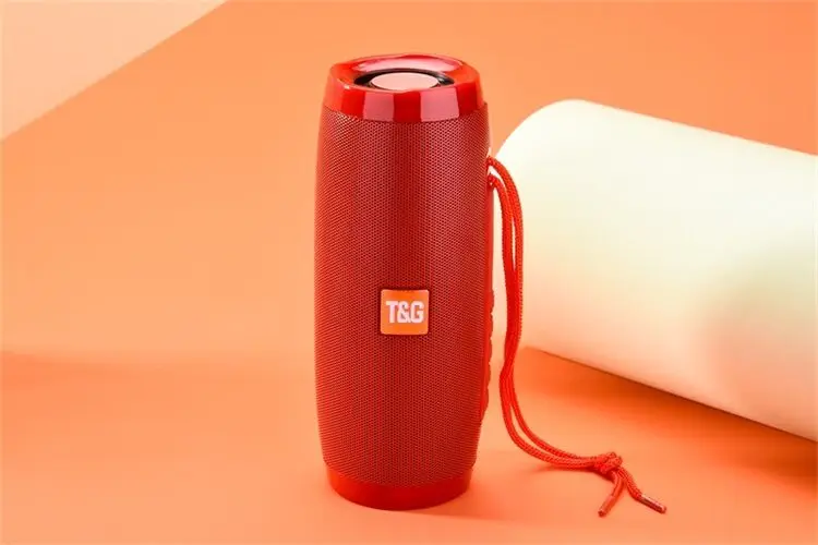 red TG157 светодиодная лампа портативная динамик красочные беспроводной Bluetooth V4.2 10 Вт светодиодный стерео бас сабвуфера - Цвет: red