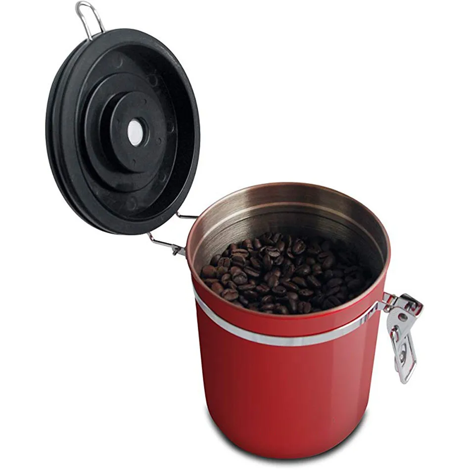 Герметичный герметичный контейнер VOGVIGO из нержавеющей стали для кофе муки сахара