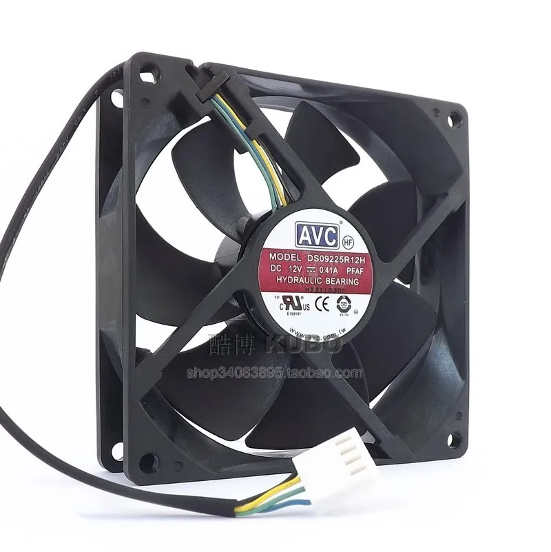 Оригинальный AVC 12V 0.41A 9025 92MM 90MM 90*90*25mm 92*92*25mm Cooing fan для процессора охлаждающий