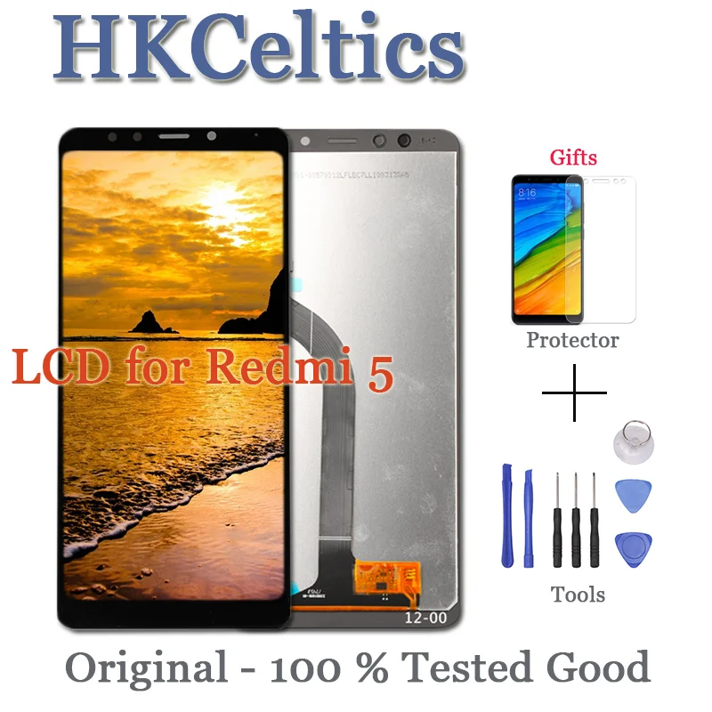 Original Display For 5.7&quot Xiaomi Redmi 5 LCD Screen +Touch Panel Digitizer with Frame Replacement Redmi5 Repair part | Мобильные