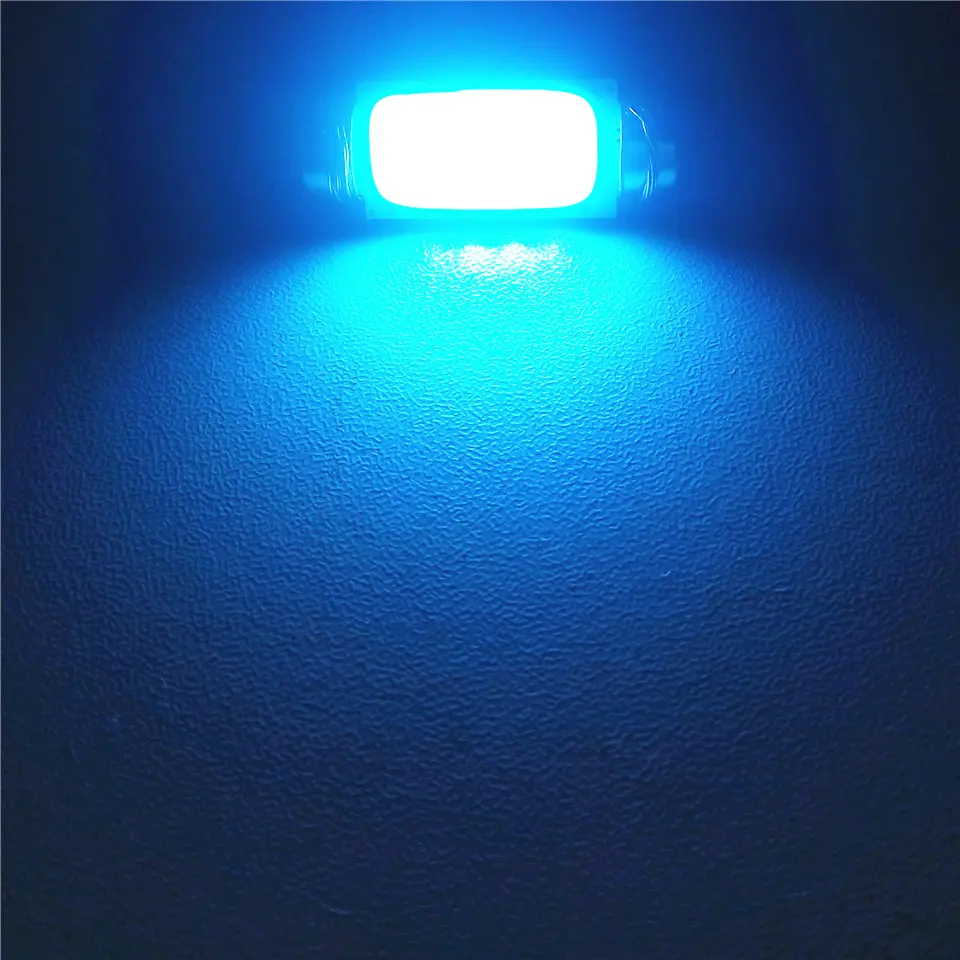 12 В светодиодная кристально-синяя автомобильная лампа с двойной иглой (COB Lighting