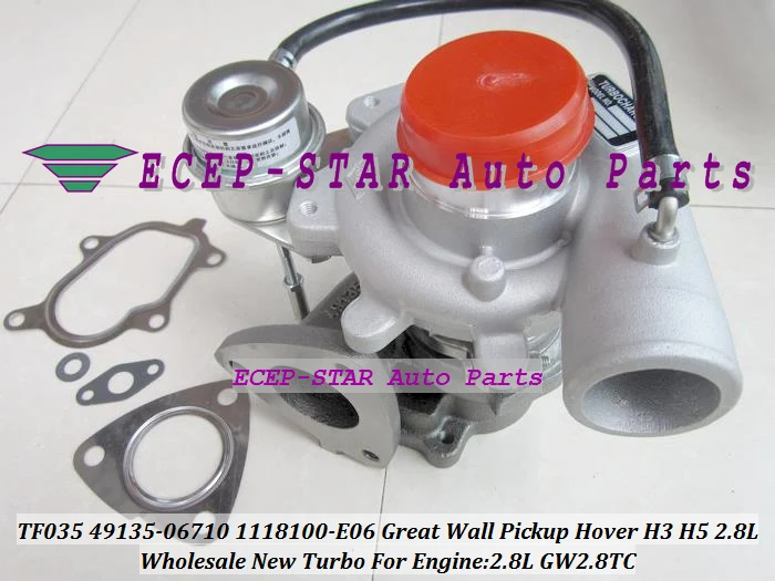 Бесплатная доставка турбо для Great Wall Hover H3 H5 Haval 2.8L GW2.8TC TF035 49135 06710 4913506710 1118100 E06