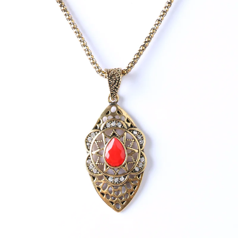 Vgds Винтаж геометрический Для женщин Подвески тонкой резные полые сплав цинка