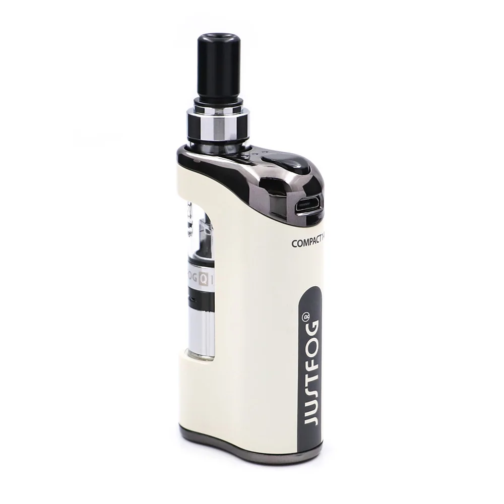 Белый Комплект электронных сигарет JustFog Compact 14 Kit 1500mah Встроенный аккумулятор с 5 шт. Coil vs Justfog Q16/Q14 Kit - Цвет: Белый