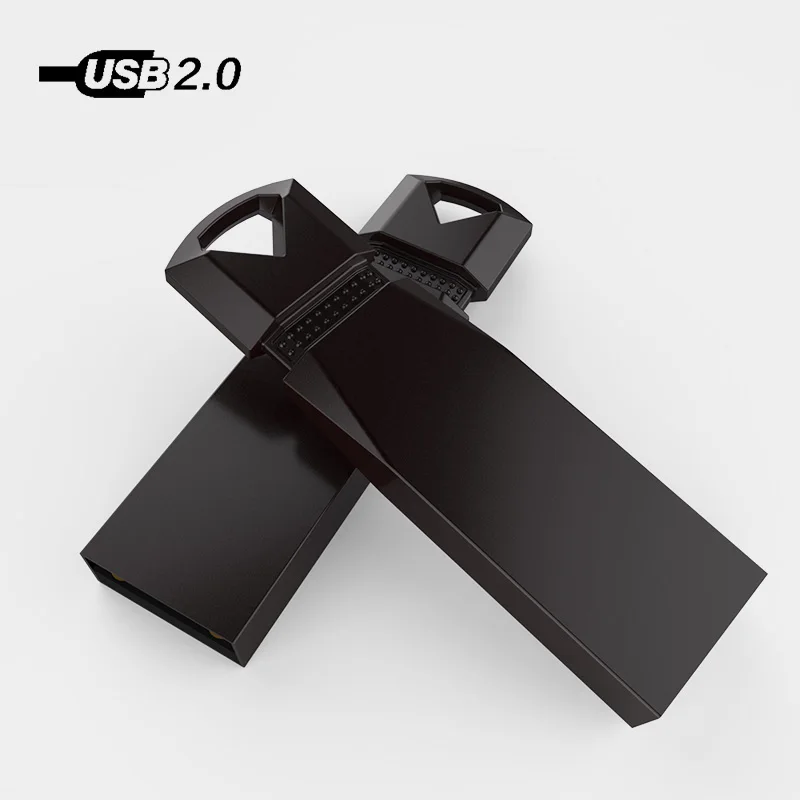 Usb флеш накопитель черного цвета с металлическим u диском 128 Мб 4 ГБ 8 16 32 64 ГБ|USB