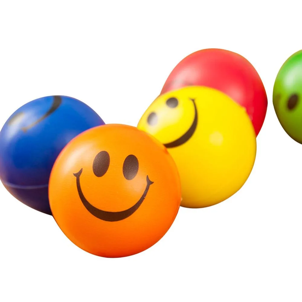 2 шт. случайные шарики миниатюрные милые смайлики расслабляемые на открытом