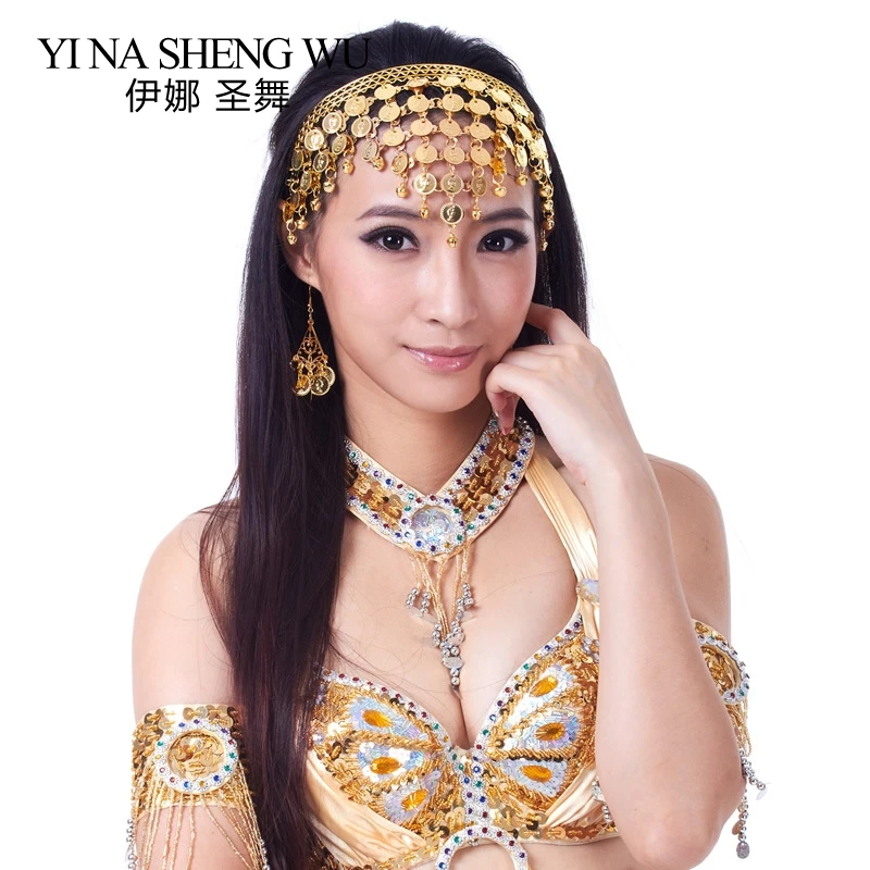 1 шт. аксессуары для танца живота головной убор Женский Золотой Серебряный танец