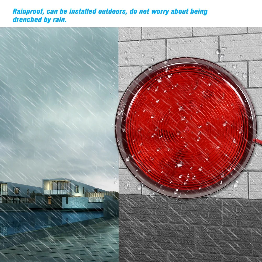 Светодиодсветильник сигнализация безопасности проводной стробоскоп мигающий