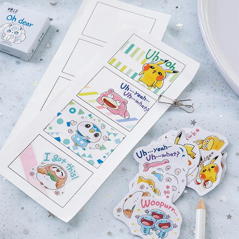45 шт./лот Милая японская мультяшная бумажная наклейка для творчества дневник