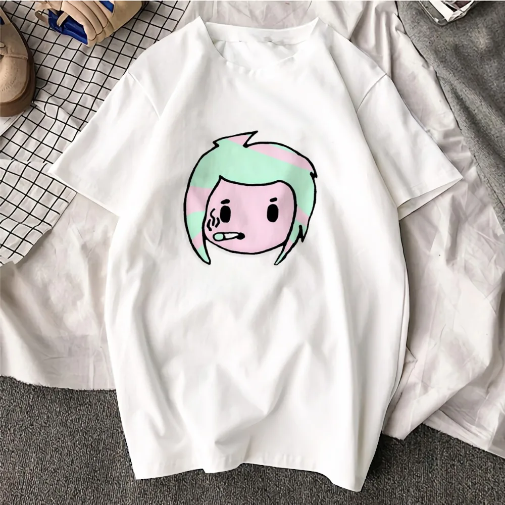 Kawaii Ulzzang Harajuku/ хлопковая Футболка с принтом, топы с короткими рукавами и корейские стильные футболки, модная повседневная брендовая одежда