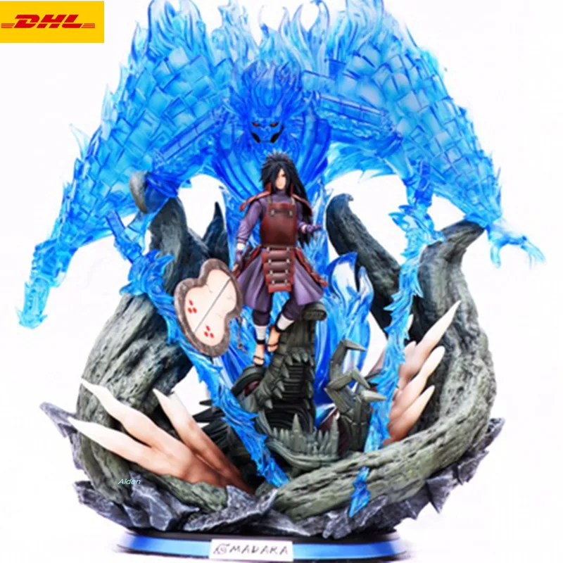 Статуя Наруто Uchiha Madara бюст Susanoo полноразмерный портрет со светодиодный светильник 1/8 ПВХ фигурка модель игрушки коробка 64 см Z1667
