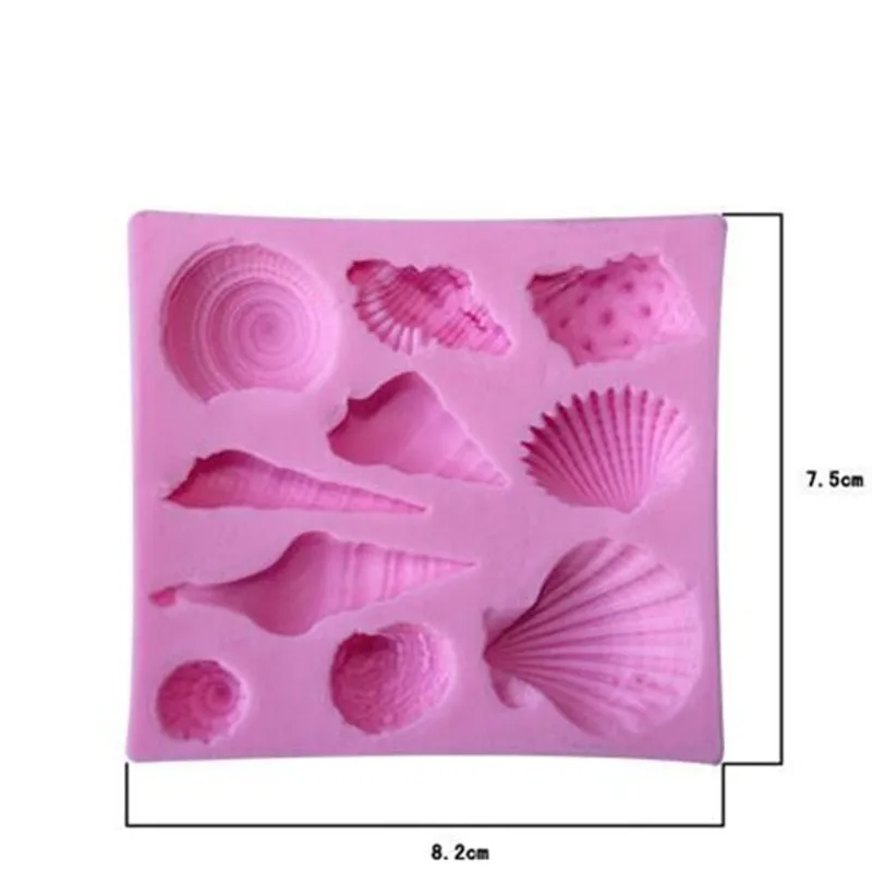 

Different Shells Shape soap mold fondant cake molds soap chocolate mould for the kitchen baking