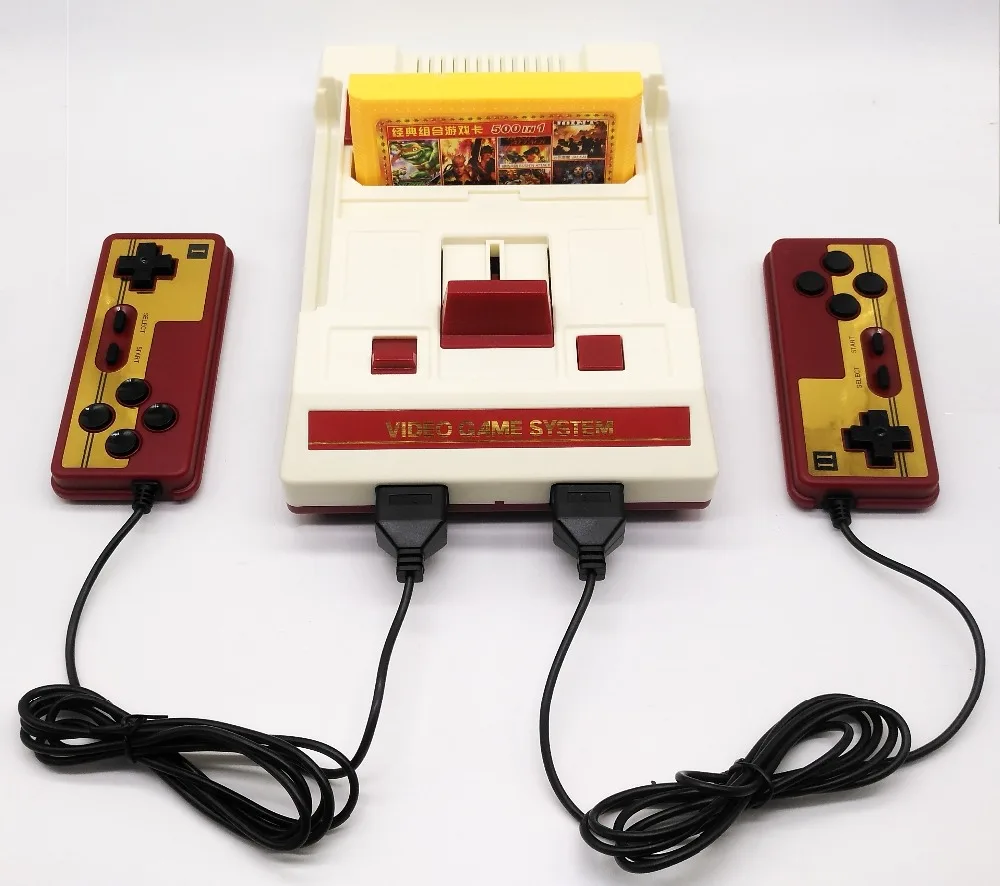 HDMI Ретро ТВ игровая консоль для Nes 8 бит игры Поддержка 60 Pin картридж с двумя геймпадами 500 в 1 картридж 121 встроенных игр