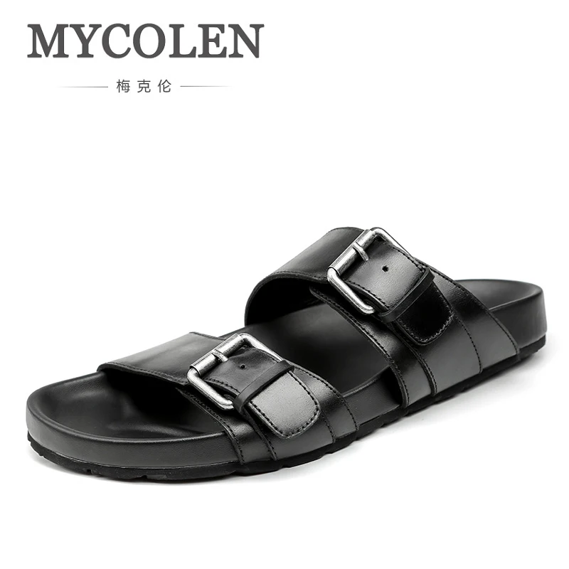 MYCOLEN/Новинка летние мужские тапочки Повседневные Роскошные брендовые Модные