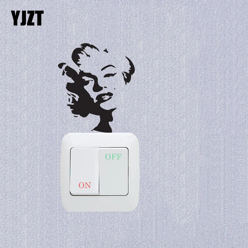 Мэрилин Монро портрет виниловые настенные наклейки светильник переключатель