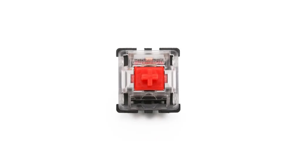 Gateron механический переключатель клавиатуры 3 pin прозрачный чехол зеленый коричневый синий красный черный rgb SMD переключатели для cherry mx совместимый - Цвет: RED SWITCH 3PINS