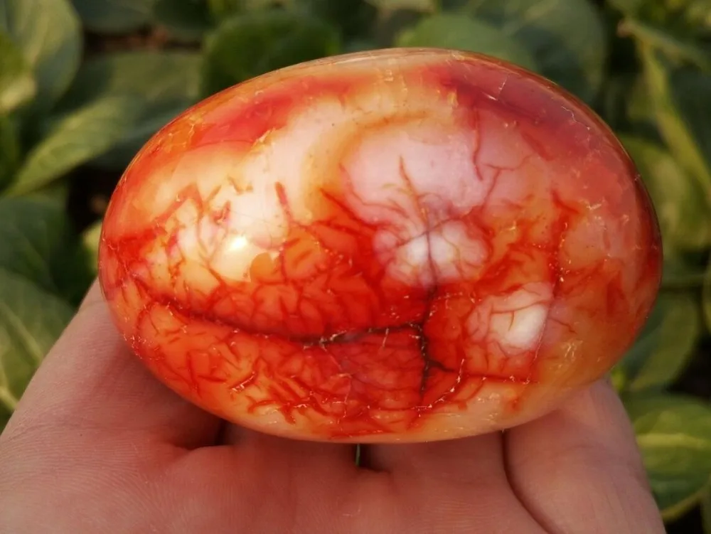 Натуральный Красный карнелиановый кристаллический Агат кварцевый полированный