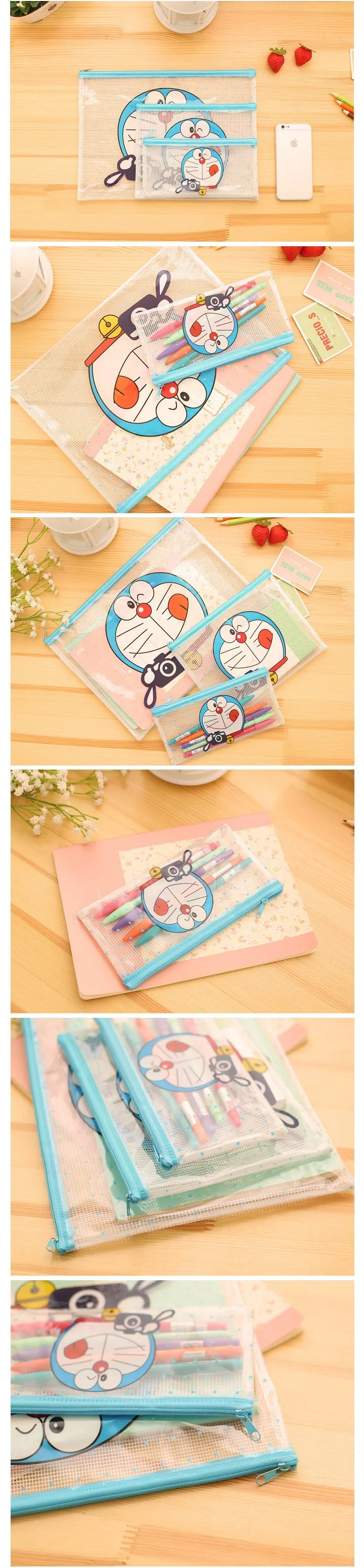Милый Doraemon А4 Сумка-файл для документов, сумка, папка для документов, канцелярские принадлежности, производство, школьные офисные принадлежности, детский пенал, чехол