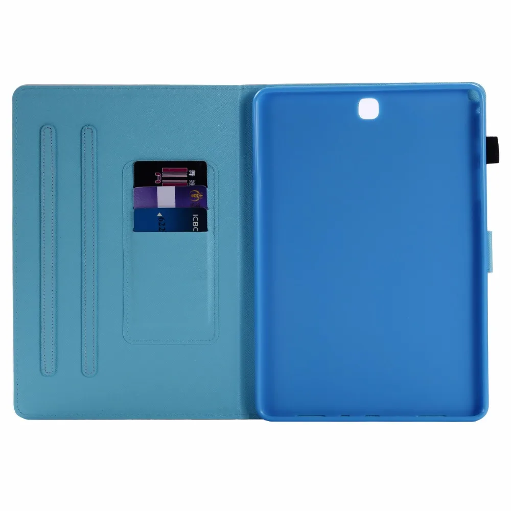 SM-T550 SM-T555 чехол для Samsung Galaxy Tab A 9,7 T550 T555 P550 P555 Smart Cover Funda планшет мультфильм подставка в виде кошки оболочки+ пленка+ ручка