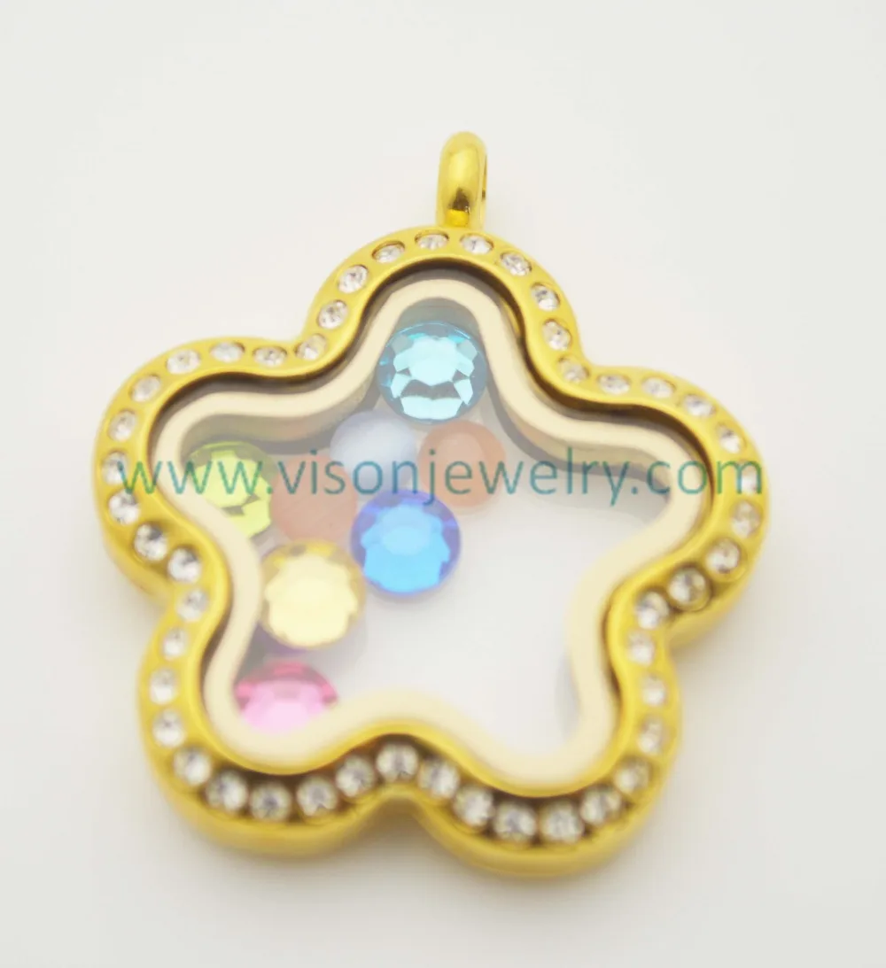 Нержавеющая сталь 316 L Золотой Цвет Пользовательский медальон оптом|locket