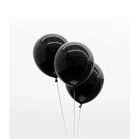 Черные блестящие латексные золотые воздушные шары 12 дюймов 2 г оформление