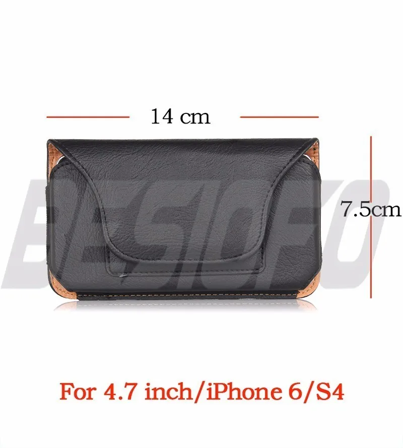 4.7inch Black Горизонтальный чехол Магнитный чехол-бумажник с зажимом для крепления к поясному ремню поясная кобура для мобильного телефона чехол для Samsung Galaxy A3 A5 A6 A7 A8 A9 A10 - Цвет: 4.7inch Black