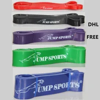 DHL 5 bands one set latex pull up band crossfit resistance bands fitness body gym power training Yoga Exercise Fitness band