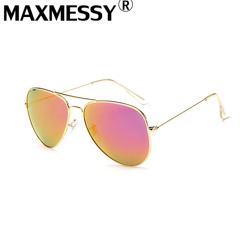 MAXMESSY мужские женские солнцезащитные очки унисекс покрытие зеркало
