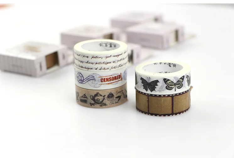 Скотч Washi в винтажном стиле клейкая лента сделай сам украшение скрапбукинг