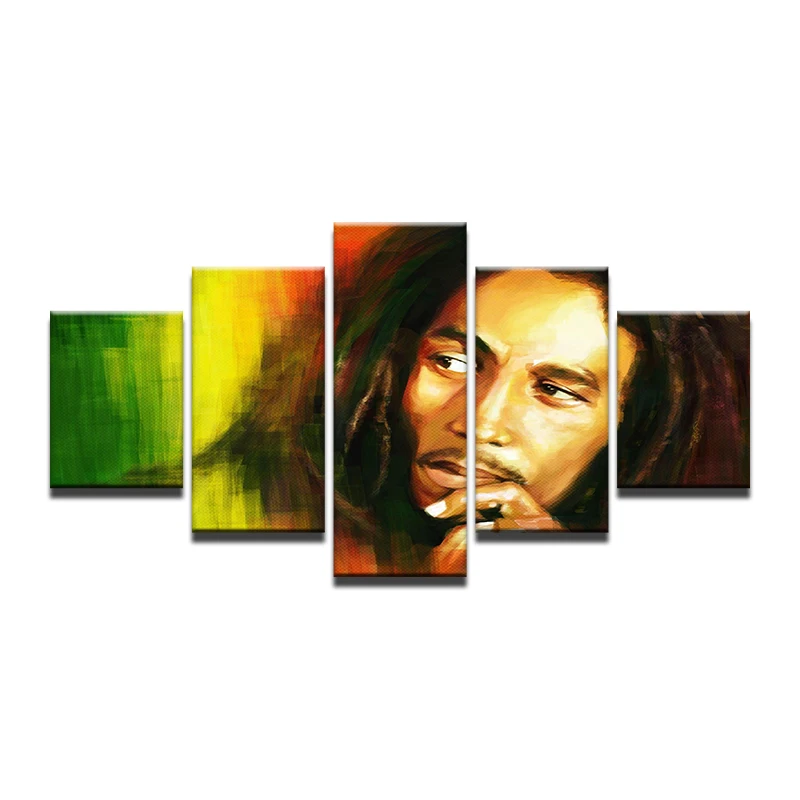 5 шт. холсте Новый Боб Марли HD Холст Картина Wall art игра принты украшения для дома