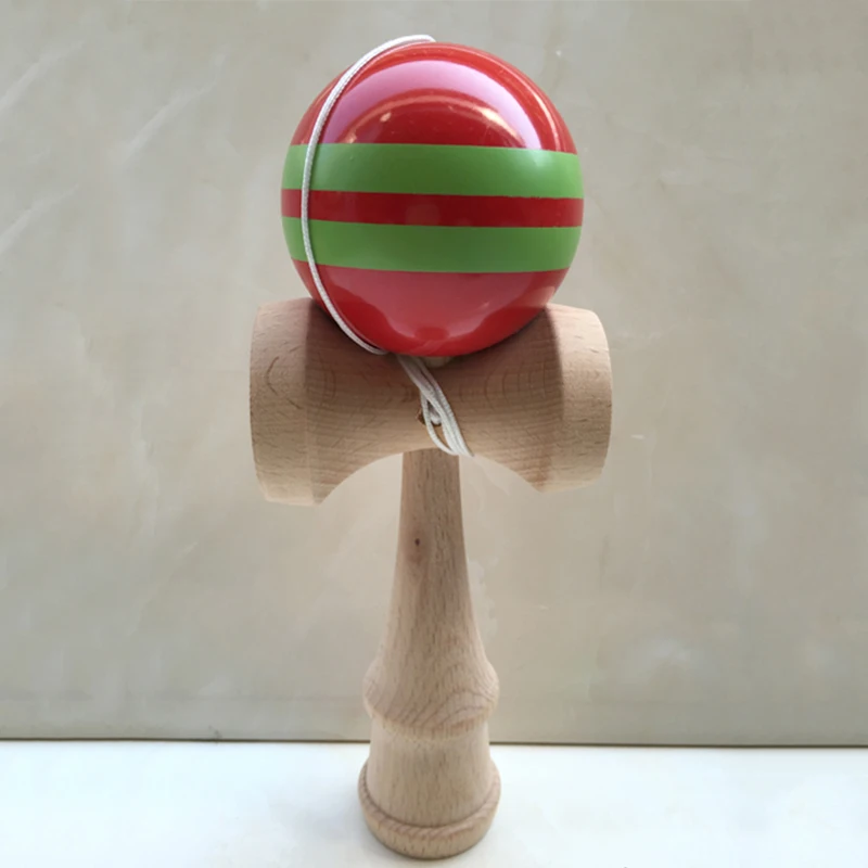 Kendama 18 см полная трещина PU краска деревянный шар Kendama умелое жонглирование мяч игра игрушка Спорт на открытом воздухе