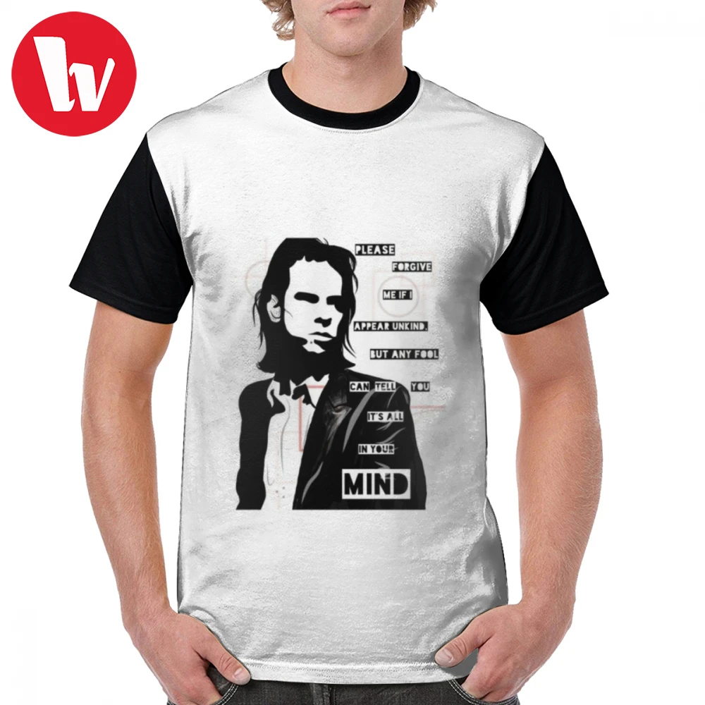 

Футболка с изображением Ник пещера-правая рука из песни Ник пещера-короткая графическая футболка из 100 полиэстера футболка большого размер...