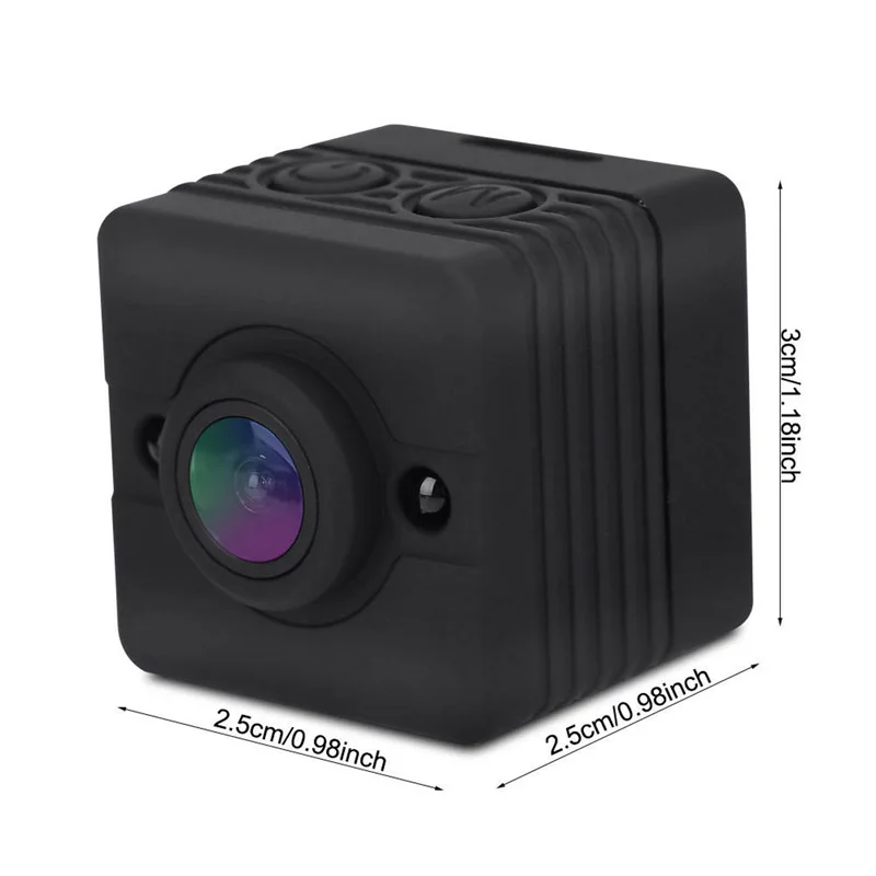 SQ12 Водонепроницаемая мини-камера HD 1080P DVR объектив скрытые видеокамеры широкий