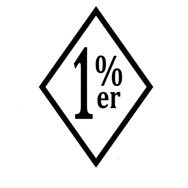 

1% er один процент стикера аксессуары Стайлинг 10x14 см