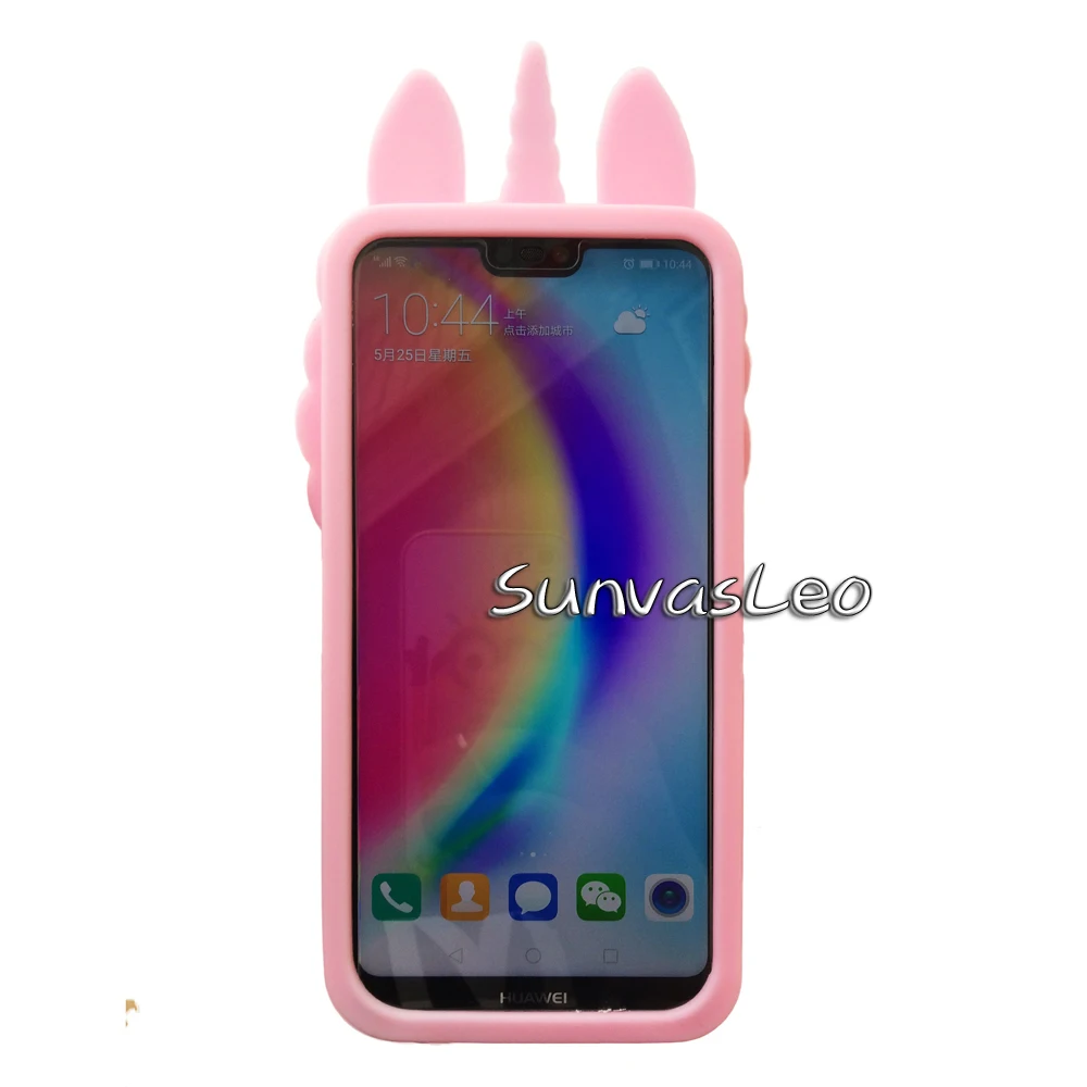 Для huawei P20 Lite чехол 3D Мягкий силиконовый чехол для мобильного телефона с единорогом чехол s Fundas Coque Capa протектор